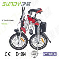 Hot Sale Small Aluminum Alloy Bicycle with Removable Lithium Battery Pack